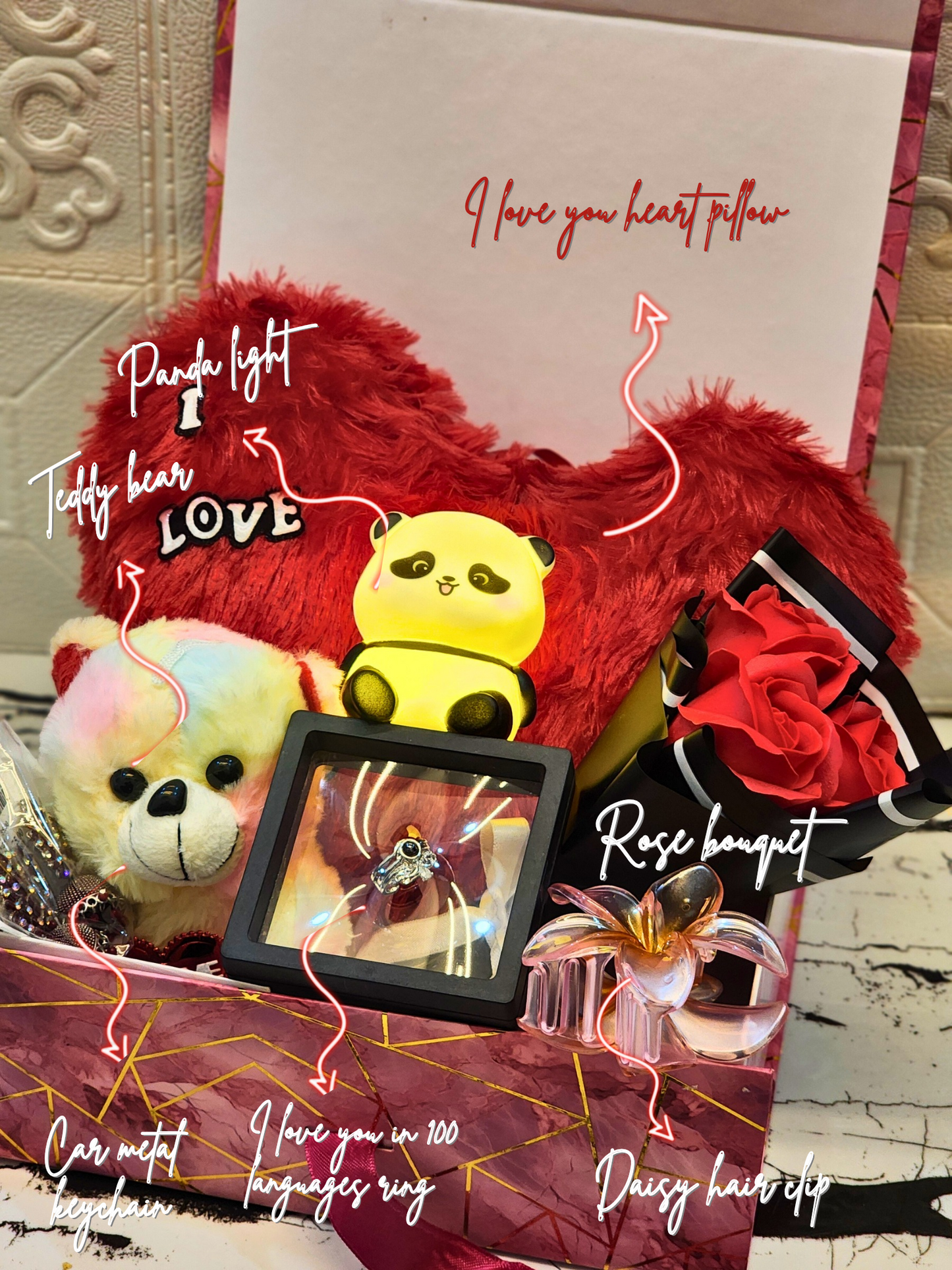 ❤️🎁 Luxury Romantic Gift Hamper – For Girlfriend, Wife or Special Someone