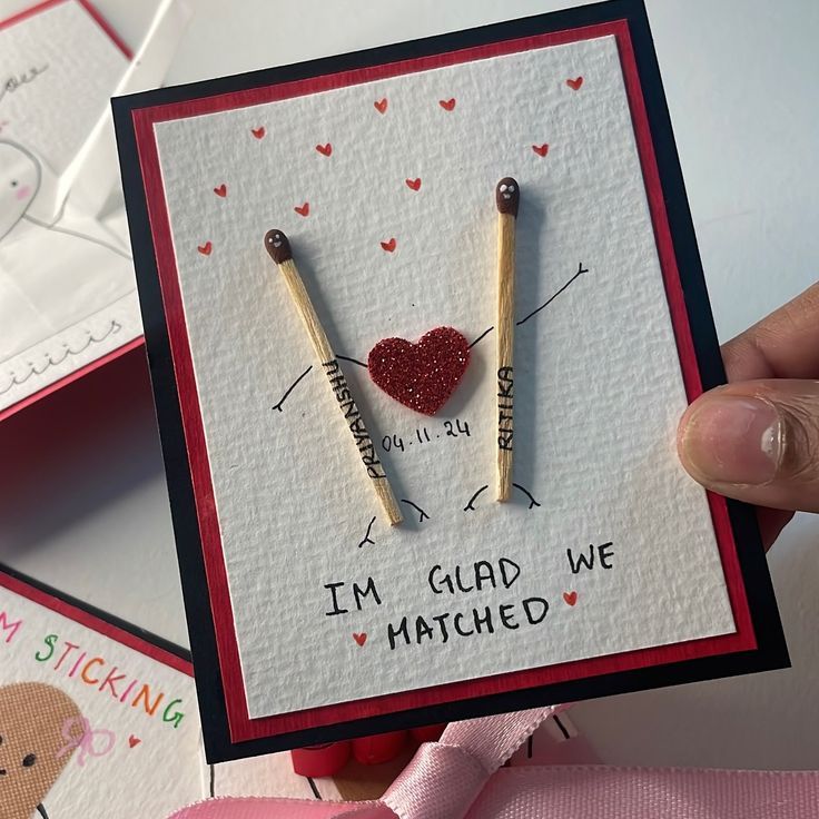 Handmade Mini Love Message Cards – Cute, Creative & Personalised