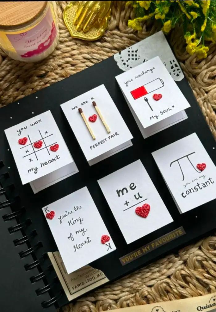 Handmade Mini Love Message Cards – Cute, Creative & Personalised