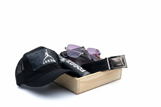 Gift Combo for Men under ₹999 | Wallet, Perfume, Belt, Cap & Sunglasses