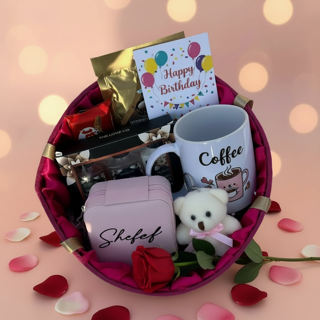 Cute Birthday Surprise Basket – Adorable Gift Hamper For Her